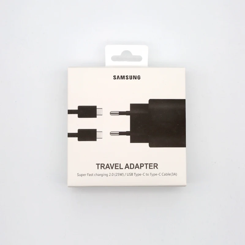 

Original Samsung Note10 super fast charger EP-TA800 25w EU type-C to C Travel Usb PD Adapter for GALAXY Note10 10+ s20