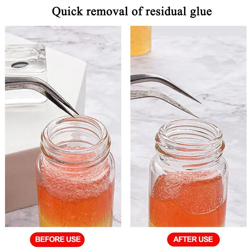 Профессиональное средство для удаления клея ресниц Жидкий Пинцет Чистящая губка