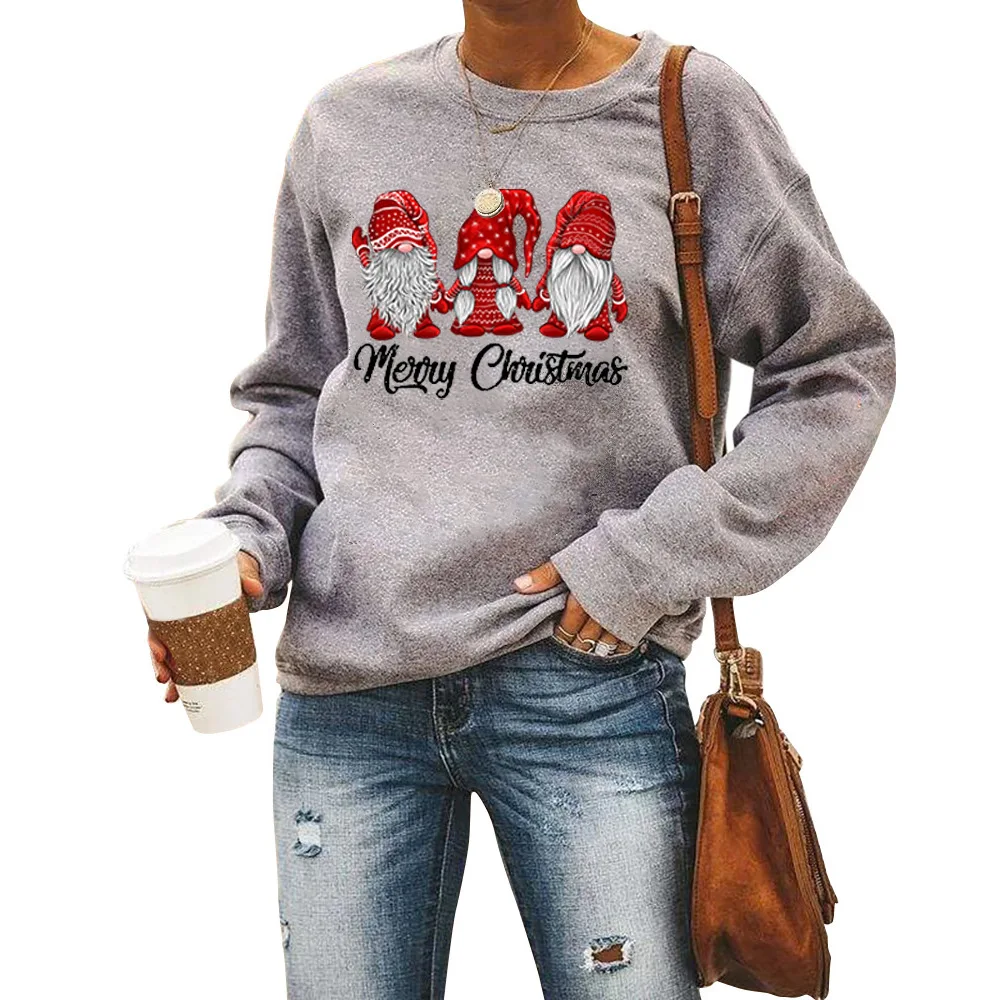 

Mary Christmas round neck long sleeve sweater