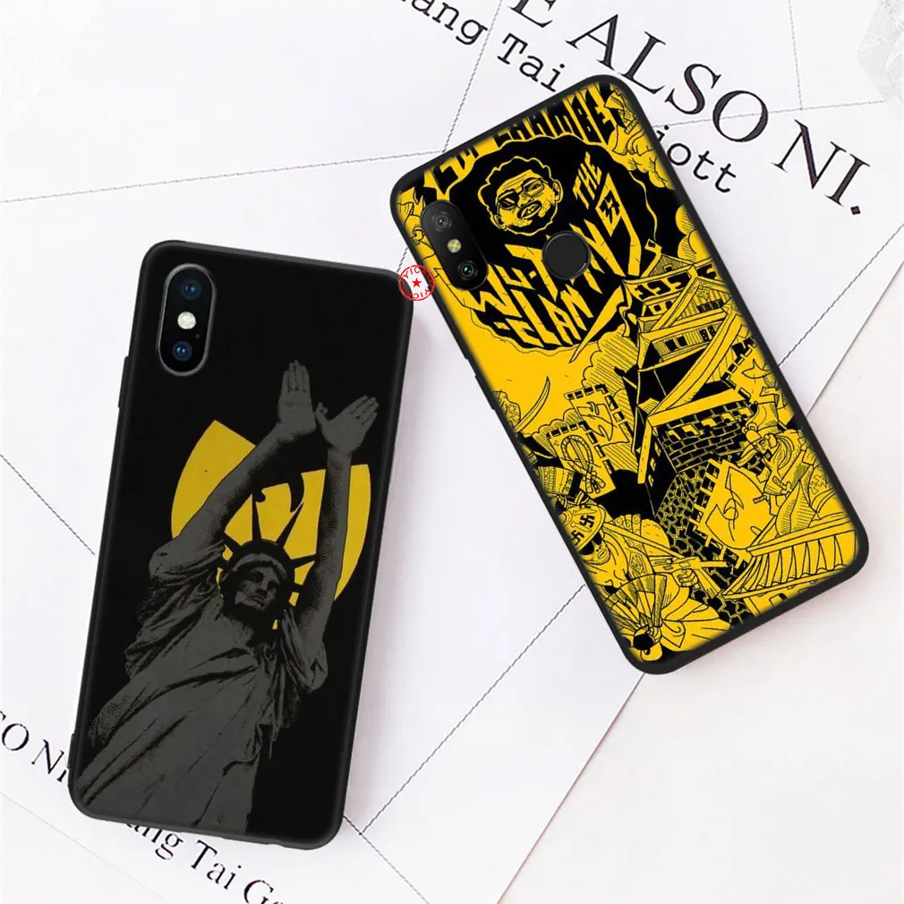 Мягкий силиконовый чехол IL59 WuTang для Xiaomi MAX 3 Mix 2S F1 Redmi Note 9S 9 Pro Max 5 5A Prime 6 7 8 8T 4X |