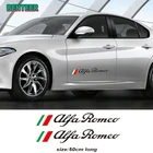 Наклейки на двери автомобиля, 2 шт., для Alfa Romeo 159 147 Giulietta Stelvio 4C MITO 156 Giulia Sportiva, автомобильные аксессуары