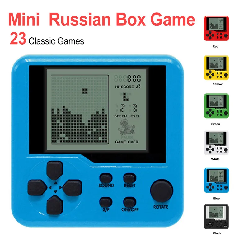 Детская портативная игровая консоль тетрис пазл электронные игрушки мини-игры