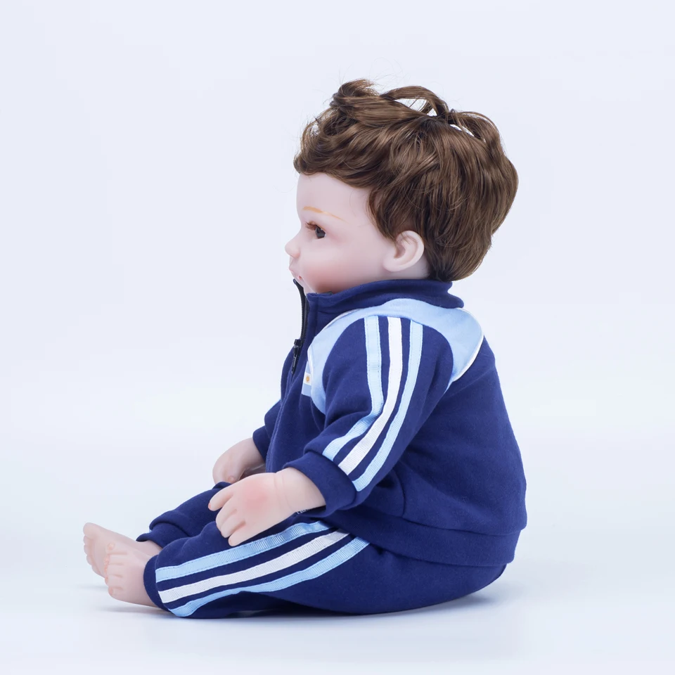 18-дюймовая Кукла reborn baby силиконовые муньекас Спорт футбол футбольные игрушки для