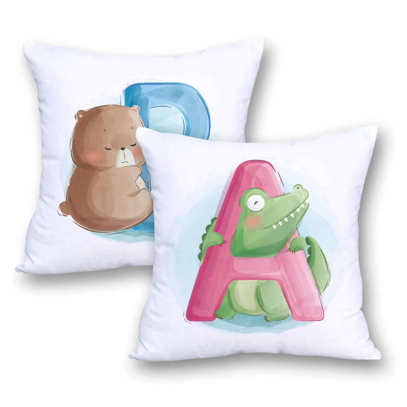 Английские буквы с Животные Подушка Чехол Носки рисунком медведя из мультика
