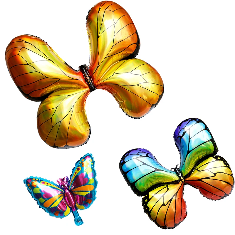 1 большая игрушка в виде лесных животных Золотая бабочка алюминиевая пленка