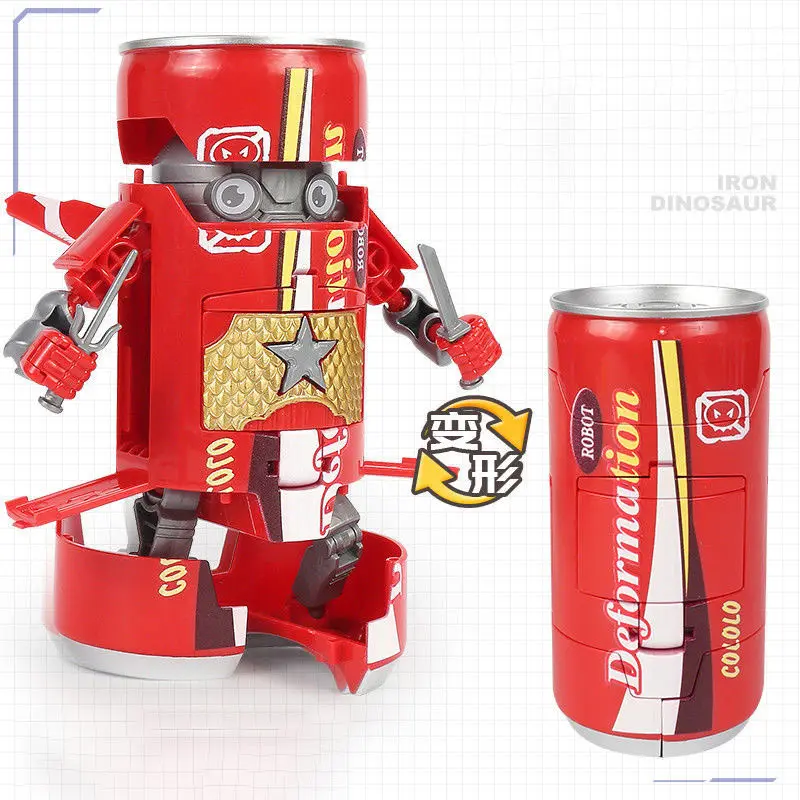 Творческий деформированный робот-сода органический напиток