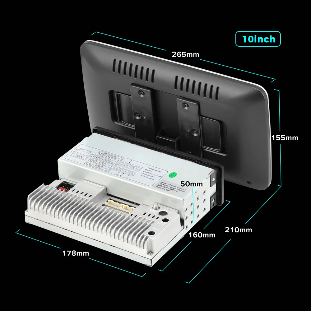 9/10 дюймовый автомобильный мультимедийный плеер 16/32G Авторадио Стерео 360 градусов