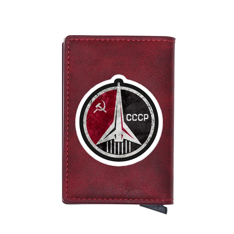 Ретро CCCP космическая сила дизайн держатель для карт Для мужчин кошельки Винтаж