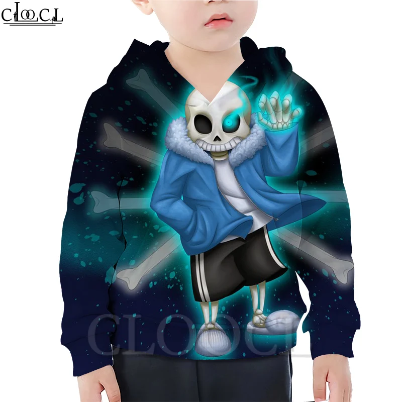 Детская толстовка CLOOCL с рисунком игры Undertale Креативная одежда для мальчиков и