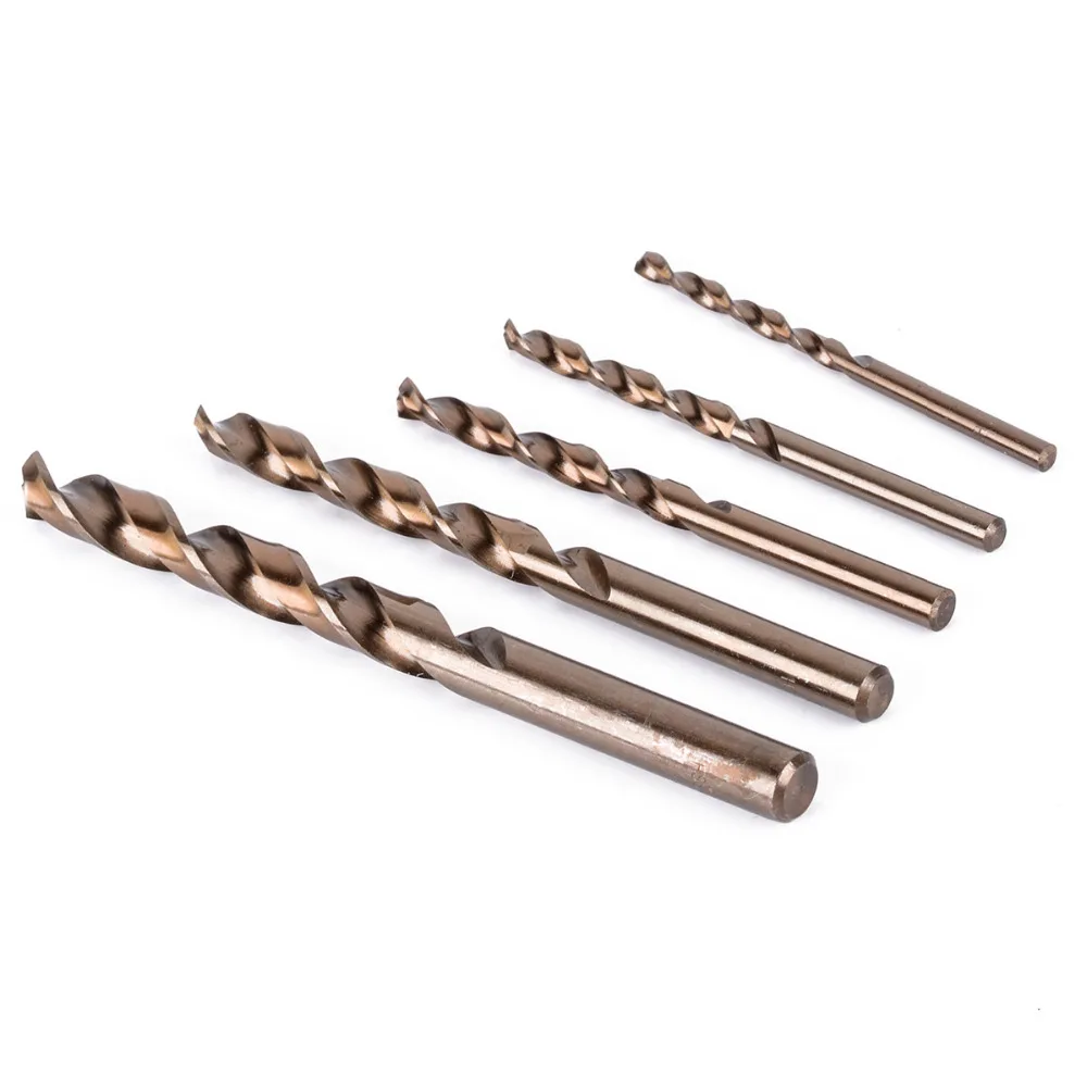 

5PCS/Set Twist Drill Bits Set M35 Cobalt HSS ferramentas drill Professional perforator Woodwork Metal Drilling Tool 4/5/6/8/10mm