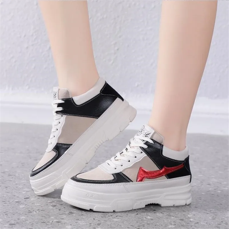 

2019 High Quality Trainers Women's Platform Sneakers Women Shoes Breathable Casual Women Running Chunky Sneakers L909