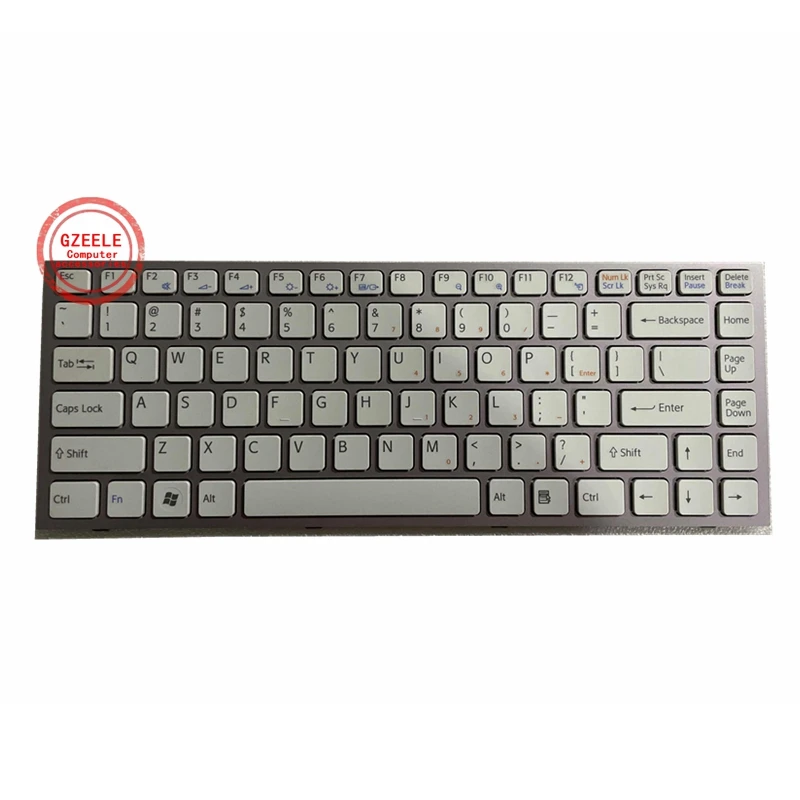 Клавиатура GZEELE US для ноутбука Sony Vaio VPC-S VPCS VPCS115EC VPCS128EC PCG-51111T PCG-51111W PCG-51411N белая |