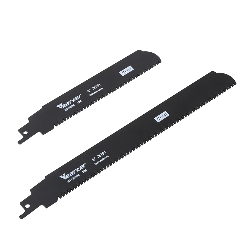 Твердосплавная сабельная пила Vearter 150/225 мм S930HM/S1130HM 8TPI, долговечность сабельной пилы для толстого металлического чугуна, легированной стали