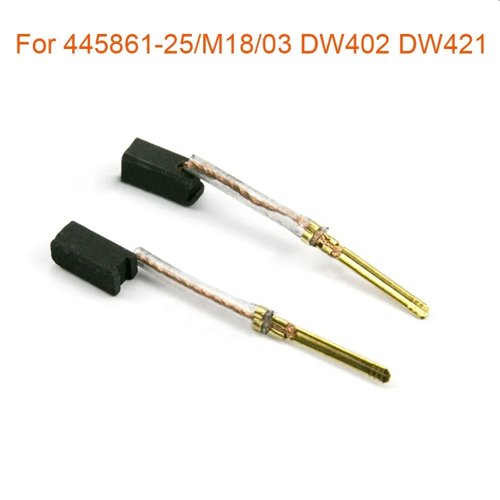 

2pcs Carbon Brushes 5.8*7*13.2mm For DW402 DW421 445861-25/M18 445861-03 Workshop Equipment Power Tools Carbon Brush Tools Part
