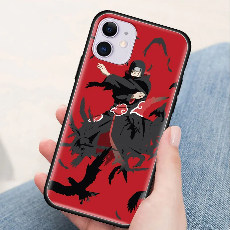 

Anime Naruto Itachi Uchiha Case For Apple iPhone 7 8 11 Pro Max XR XS X 6 6S Plus 5 5S SE 2020 12 MiniTpu Bolsa Phone Coque Bags
