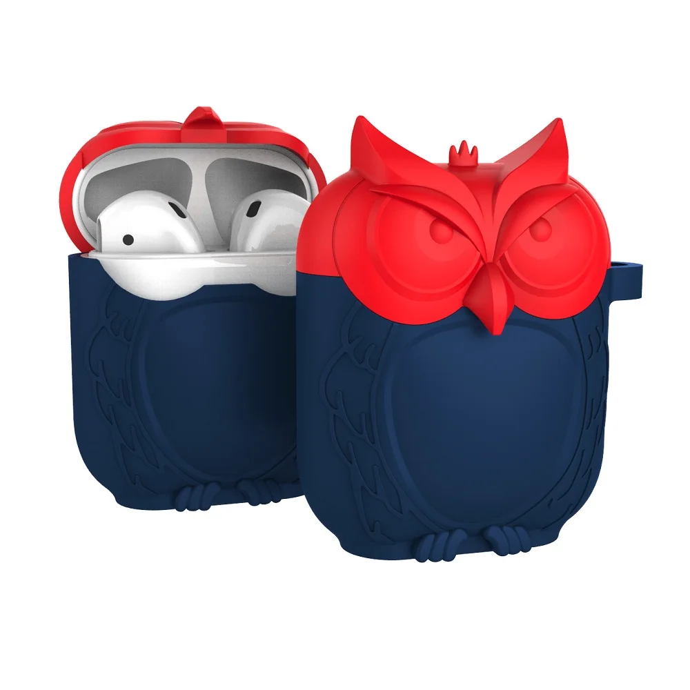Сова Форма AirPods чехол силиконовый ударопрочный водонепроницаемый защитный для