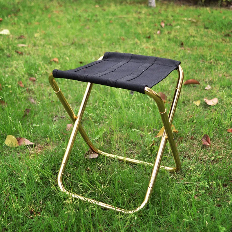 

Quality Outdoor Foldable Fishing Chair Ultra Light Weight Portable Folding Camping Aluminum Alloy Picnic Fishing Chair With Bag