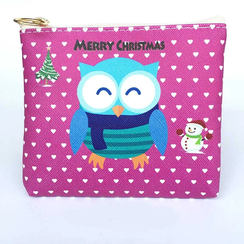 22 New Cute Flamingos Ethnic Style Grils Coin Purse Children PU Leather Zip Change Purse Women Wallet Animal Key Card Bag Kids Gift - Цвет: 22