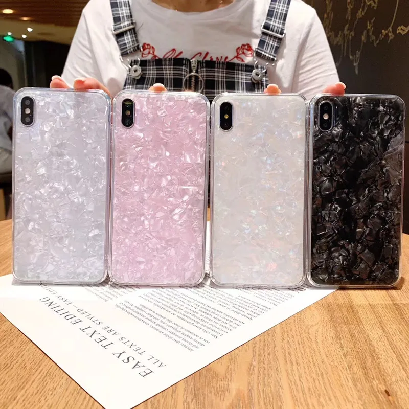 Чехол для iPhone 11 блестящий чехол с рисунком прозрачный телефона из ТПУ XR Pro Max 8 7