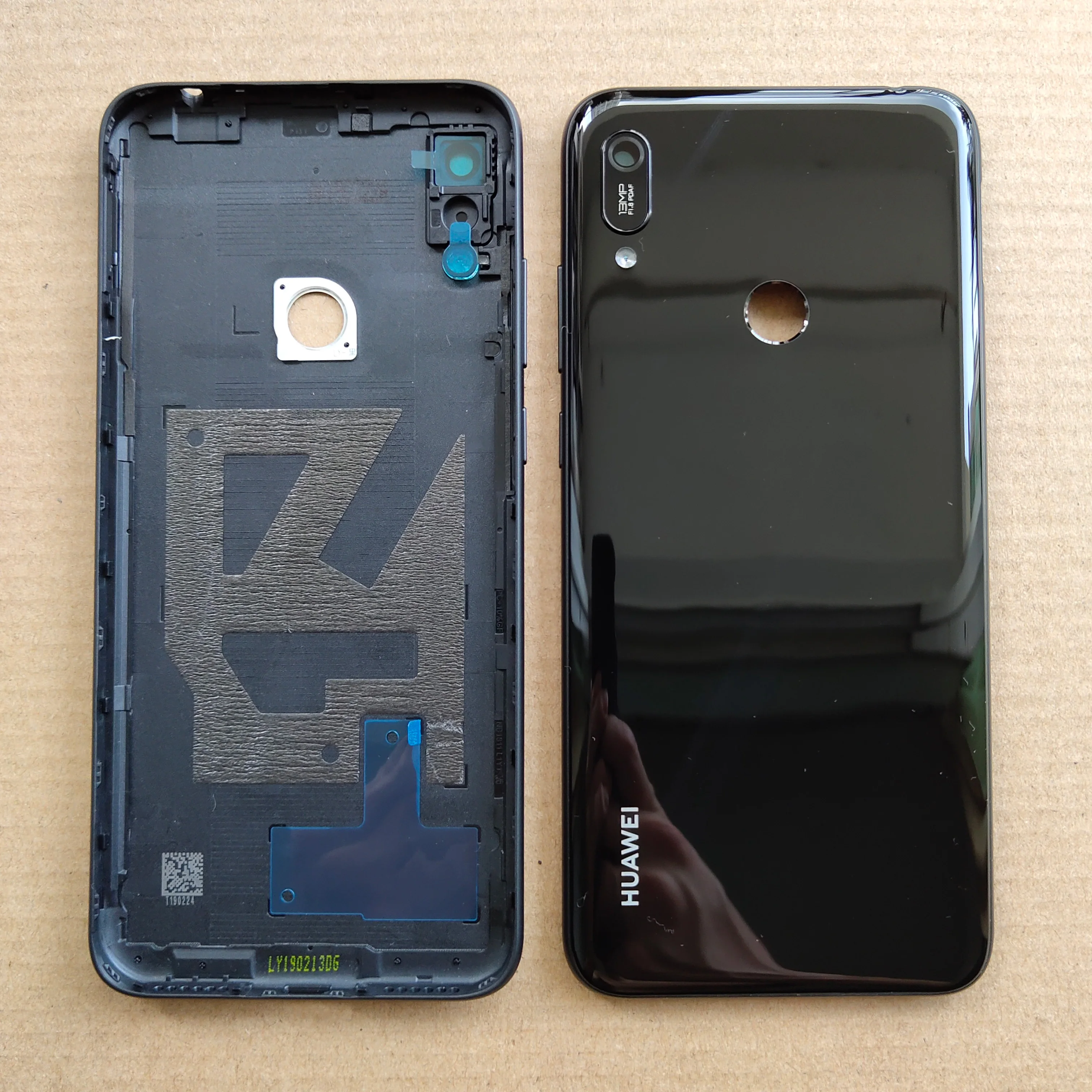 6,1 дюйма, новинка, для huawei Y6 /Y6 Prime /Y6 Pro, задняя крышка, крышка для батареи, корпус, чехол, запчасти для заднего стекла