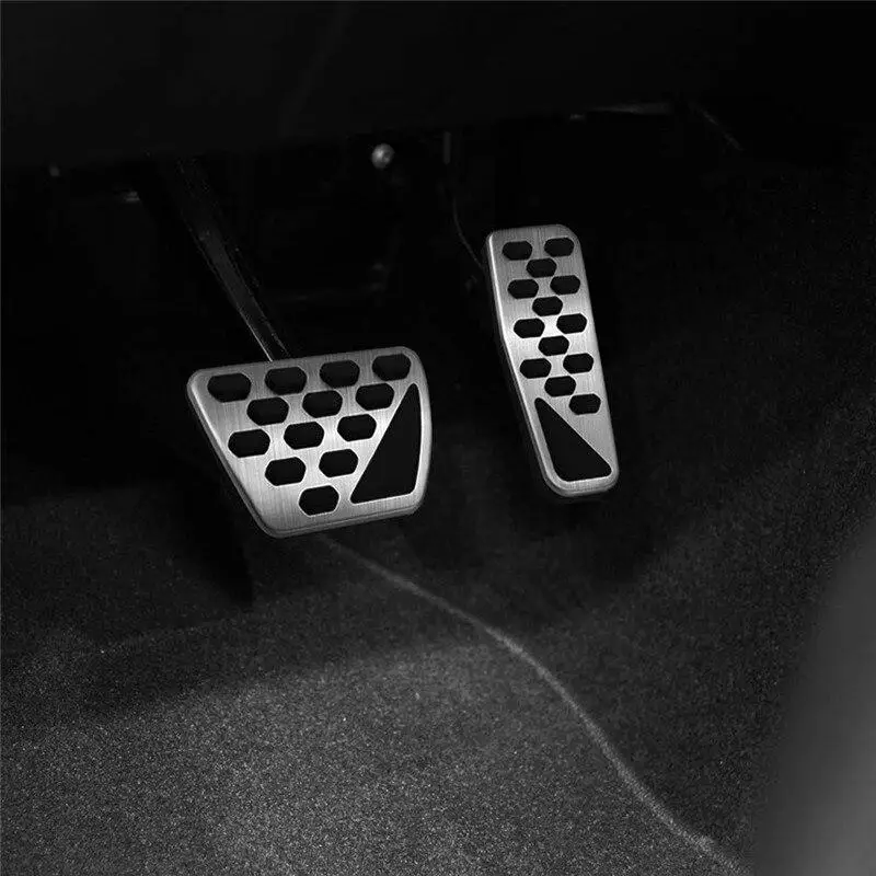 2PCS For 2018-2019 Jeep Wrangler Jl Models Car Gas Brake Foot Pedal Pad Kit Stainless Steel Accelerator Plate Pads | Автомобили и