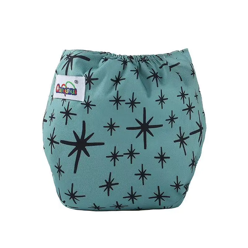 Детские Тканевые моющиеся подгузники многоразовые с принтом водонепроницаемые