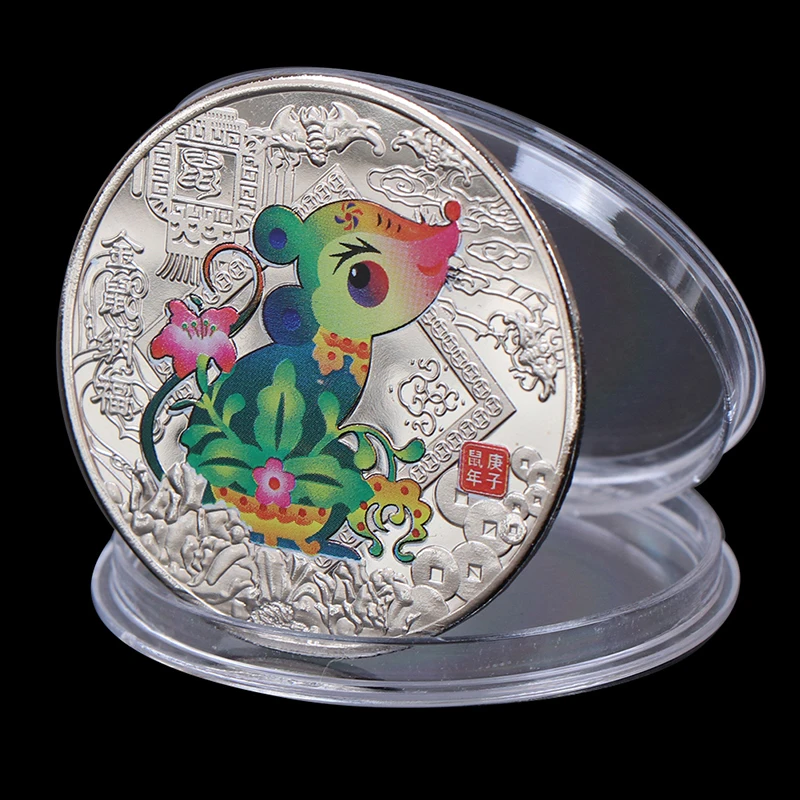 Памятная монета 2020 год крысы сувенир вызов художественная коллекция|Безвалютные