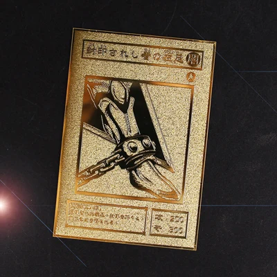 YU GI OH Золотая карта металлическая карта местный японский Золотой глаз белый дракон VOL издание Коллекционная карта детская игрушка подарок - Цвет: ZJ