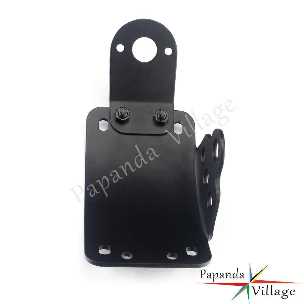 Черный боковой кронштейн для мотоцикла лицензионный с номером Harley Softail Custom Cafe Racer