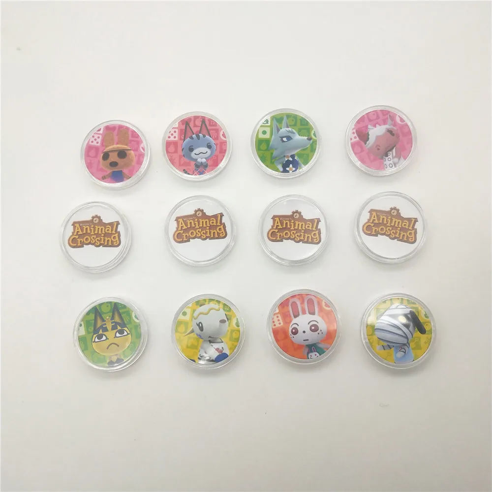 12 шт. Популярная Монета с пересечением животных NFC карта амиибо для жителей дома