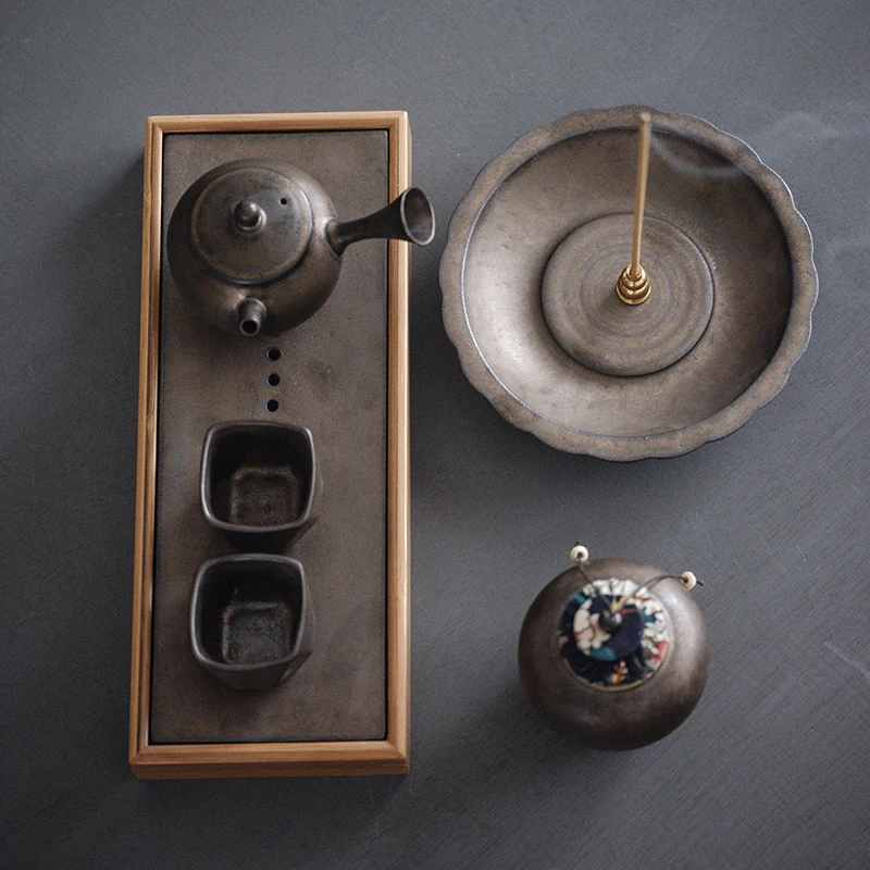 

japanese ceramic teacup vintage bronze tea cup chinese kung fu cup