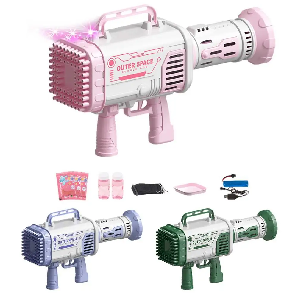 

Детский автоматический электрический пистолет для пузырей, пистолет для пузырей Gatlin, пузырьки мыла, волшебные пузырьки для ванной, уличные ...