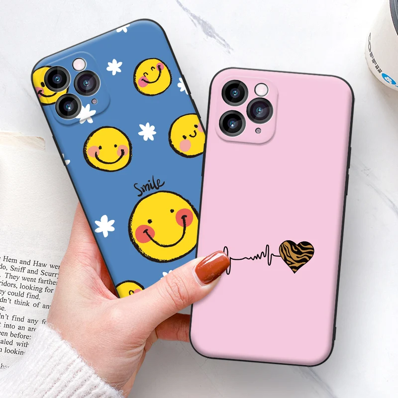 

Original Liquid Silicone Luxury Case For Apple iPhone 11 12 Pro Max mini Fashion pattern Shockproof Case Cover