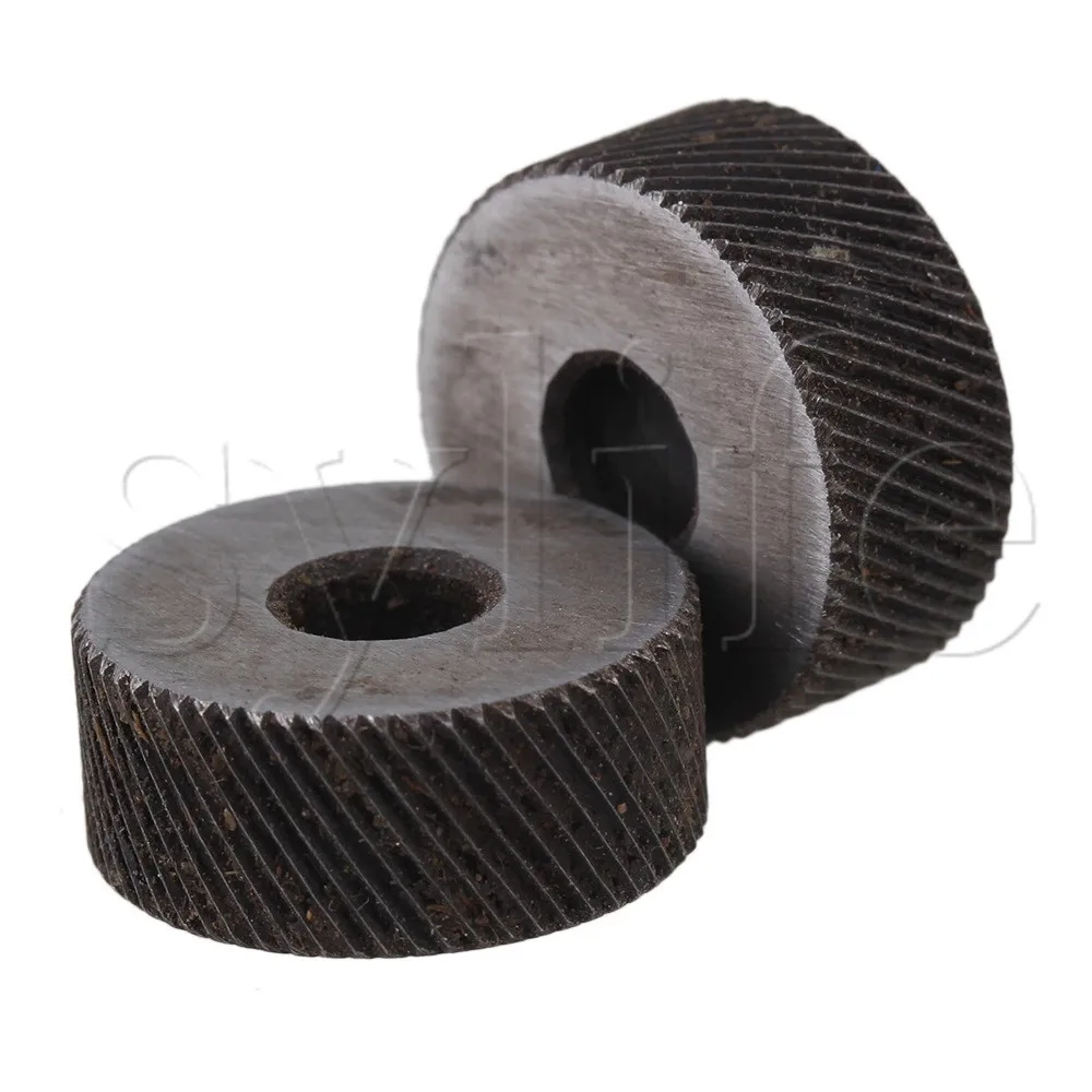 2 шт. 0 8 мм Шаг грубая Диагональ 19 OD Knurling Wheel Roller Tool Steel | Инструменты