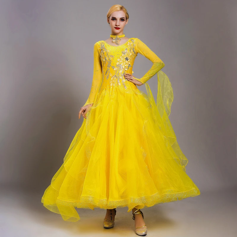 Новинка Платье для бальных танцев соревнований танцевальная одежда платье