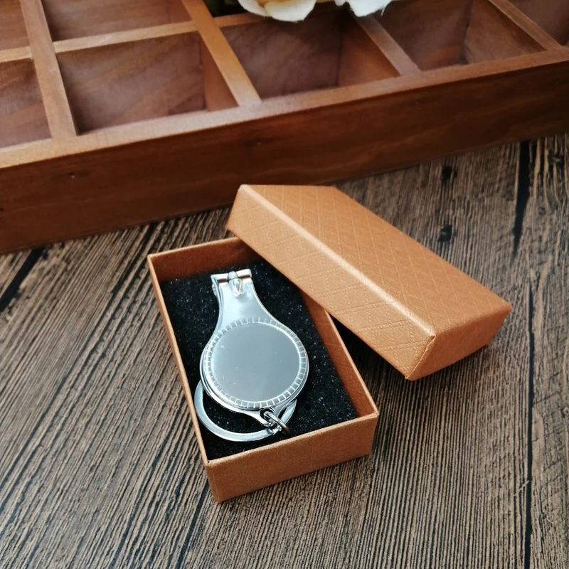 Golden Gift box pack 50 шт. Первое причастие/Крещение/персонализированные свадебные с фото юбилей многофункциональный штопор/брелок/кусачки для ногтей - Color: Golden Gift box pack