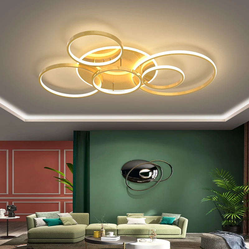 

Modern Nordic Black Gold LED Ceiling Chandelier Simplicity Indoor Lighting decorate Light Fixtures For Bedroom Living Room Lamps