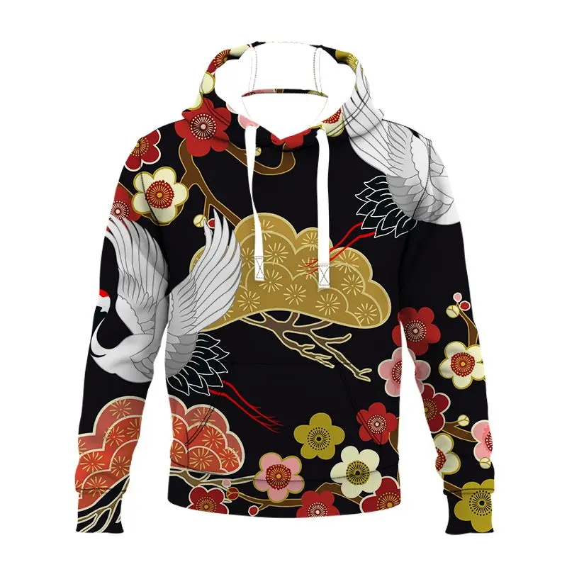 Мужская винтажная Толстовка в китайском стиле с 3D-принтом на молнии | одежда