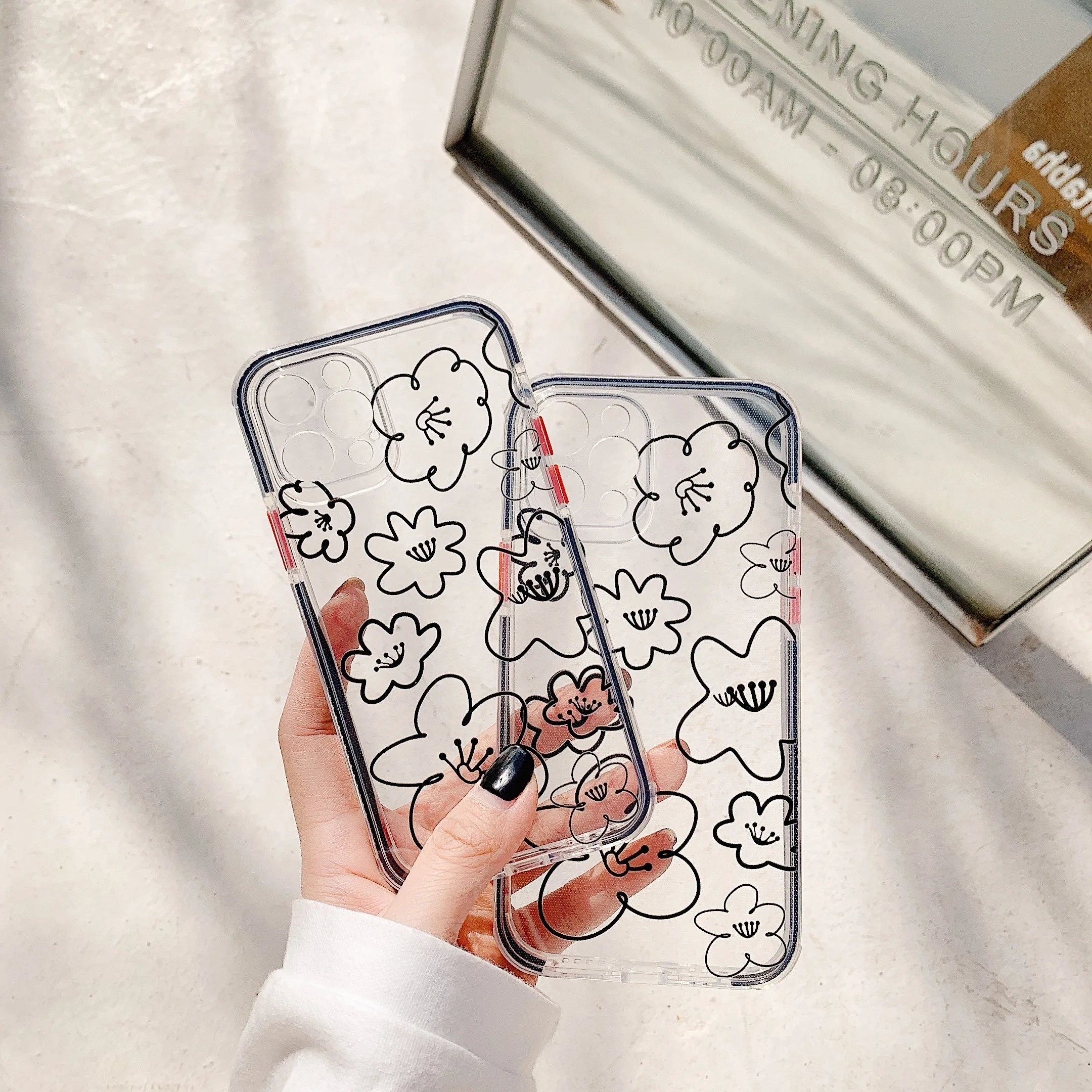 

Line flower phone case for iPhone11 1iPhone11 por iPhone11 por MAX iPhone12 iPhone12 por iPhone12 por MAX