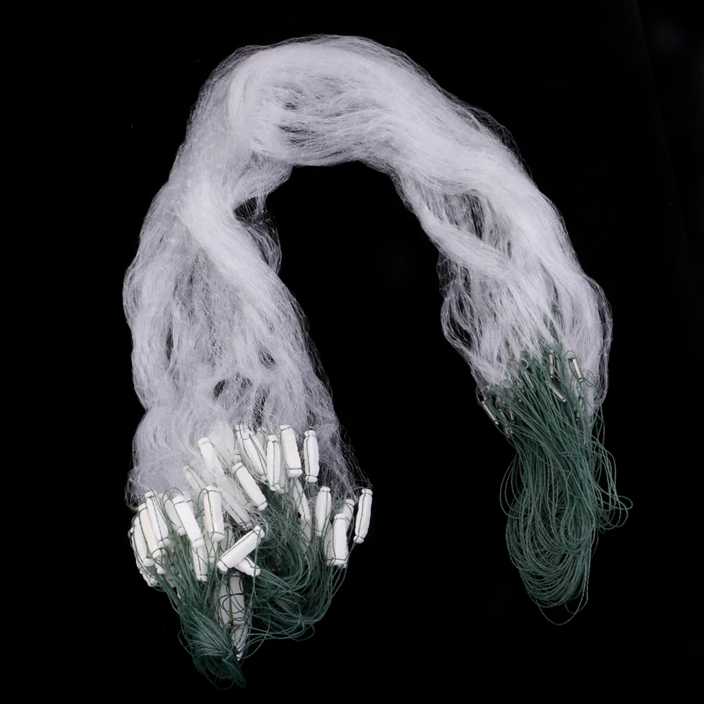 Однопальцевая плавающая сетка Полиэтиленовая рыболовная ловушка для рыбы