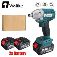 wolike 388vf brushless electric impact wrench 12 lithium ion battery 6200rpm 800 n m torque for makita 18v battery