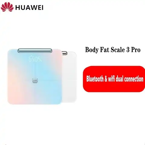 Смарт-весы Huawei Smart Fat Scale 3 Pro, универсальный отчет о композиции тела, Bluetooth Wi-Fi, двойное соединение