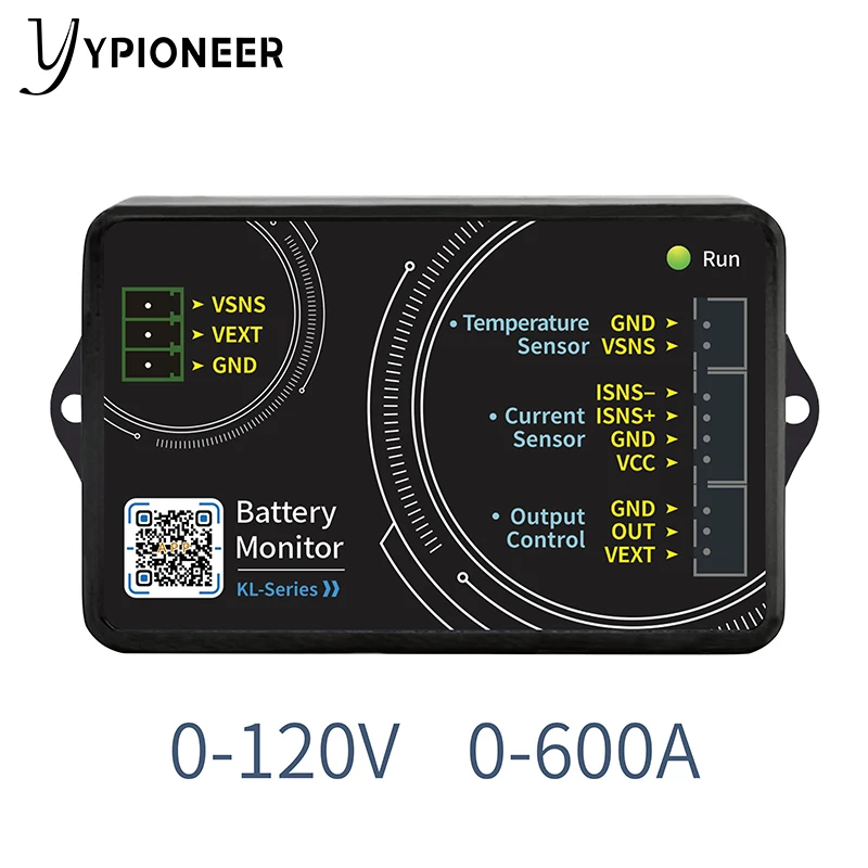 

Высокоточный счетчик куломов YPioneer KL160F с Bluetooth, литиевая батарея, автомобильный детектор фосфатной емкости для автодома, 120 А, В