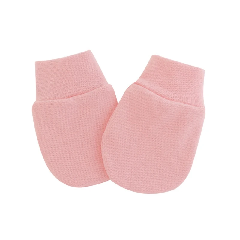 Newborn Infants Face Protection Scratch Mittens Warm Cap Kit Baby Anti Scratching Cotton Gloves+Hat Set