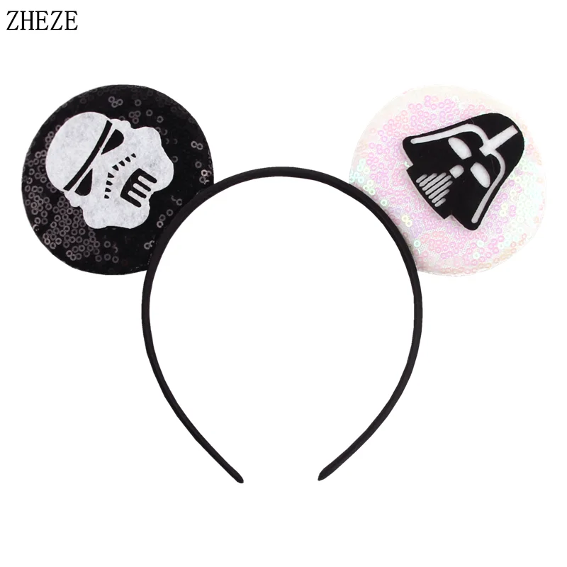 Trendy Glitter Sequin Mouse Ears Hairband For Women New Fashion Headband Girls DIY Hair Accessories