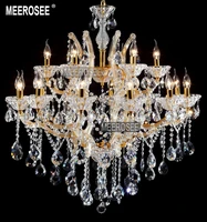 luxurious clear crystal chandelier light fixture hotel lustres chandelier lights candle kitchen cristal pendentes of living room