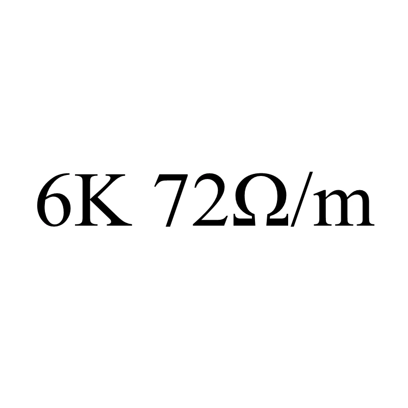 6K 72ohm 12V~ 220V 9ohm~ 510ohm Силиконовый нагревательный кабель из углеродного волокна инфракрасный, проходящий под полом нагреватель Электрический провод теплая горячая линия домашняя напольная система - Цвет: 6K 72ohm