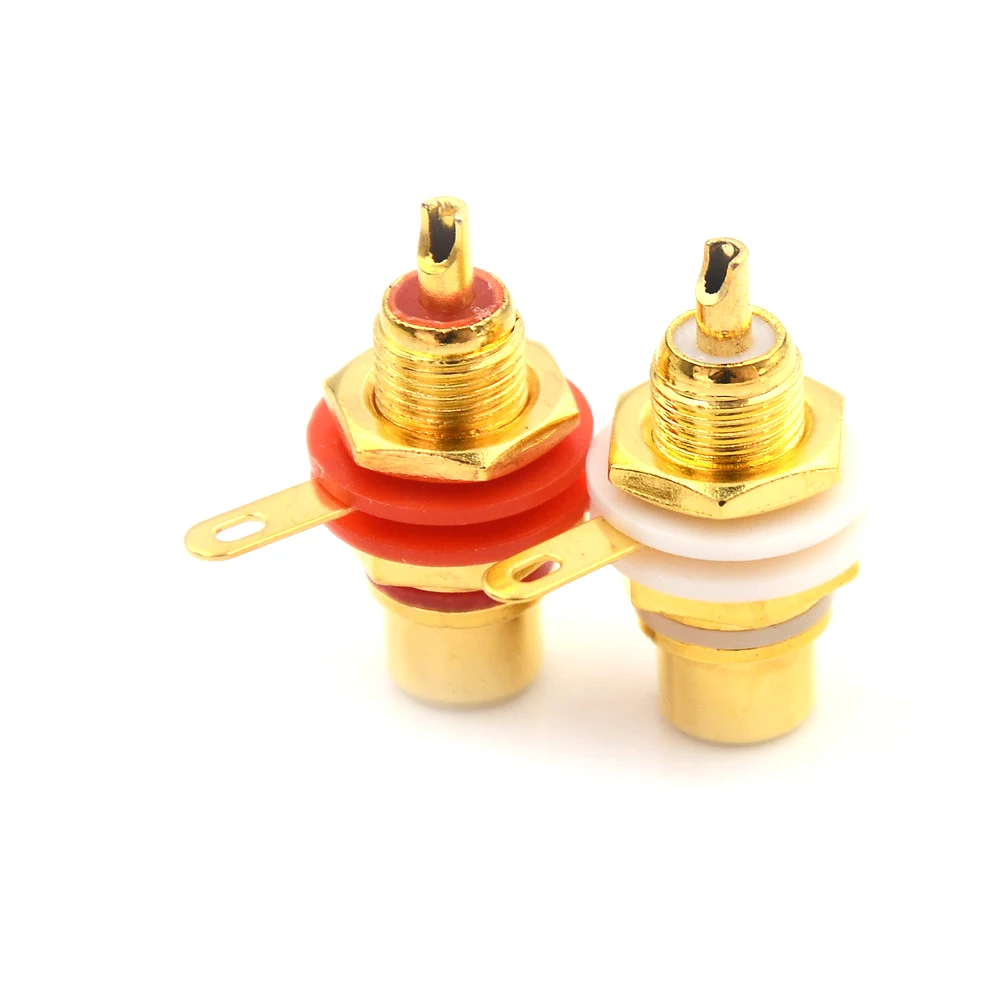 2 шт./лот усилитель шасси Разъем для наушников с гайкой паяльная чашка Панельное