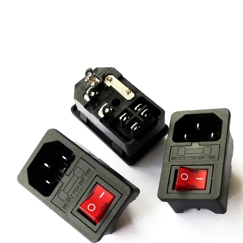 Новый 12 В AC Розетка и переключатель дБ промышленная розетка 3 в 1