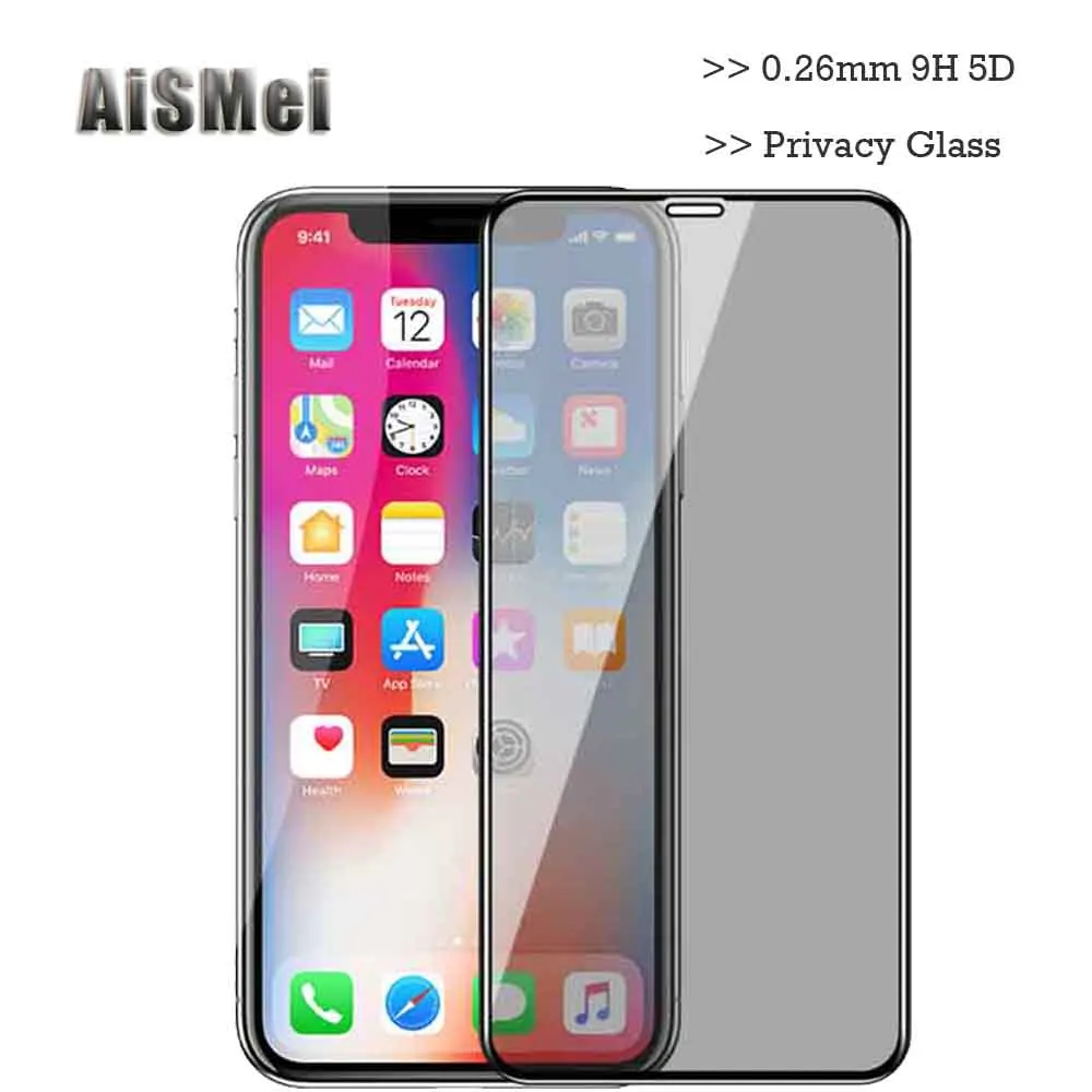 Надежное закаленное стекло для iPhone 11 Pro MAX защита экрана от ползучего стекла X XR XS 6